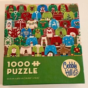 Cobble Hill 1000 Piece Christmas Sweaters Puzzle Random Cut Complete